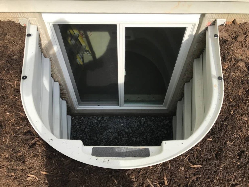 New egress window added to an Ohio basement
